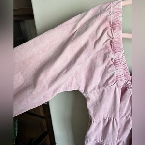 Free People Pink Denim Dress 🌸